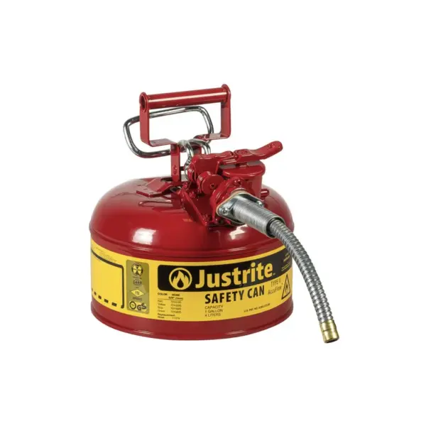 JUSTRITE Bidón de Seguridad Anti-Flamas Tipo II - 1 Galón